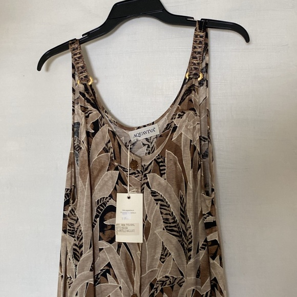 Italian Designer Beautiful Print Button Down Maxi Dress New With Tags - Picture 5 of 14